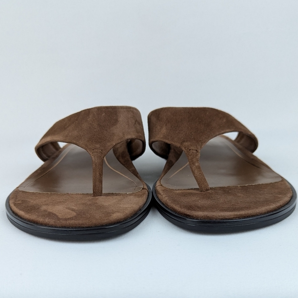 Vionic Agave Sandal Suede Thong Comfort Toe Post Monks Robe Brown 10 EU41 NWOB - Picture 8 of 16